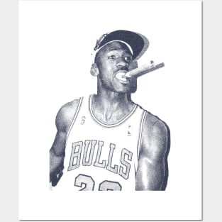 Michael Jordan Smoke Posters and Art